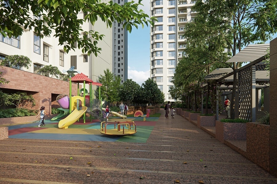 Kids play area of Godrej Garden City at Gota