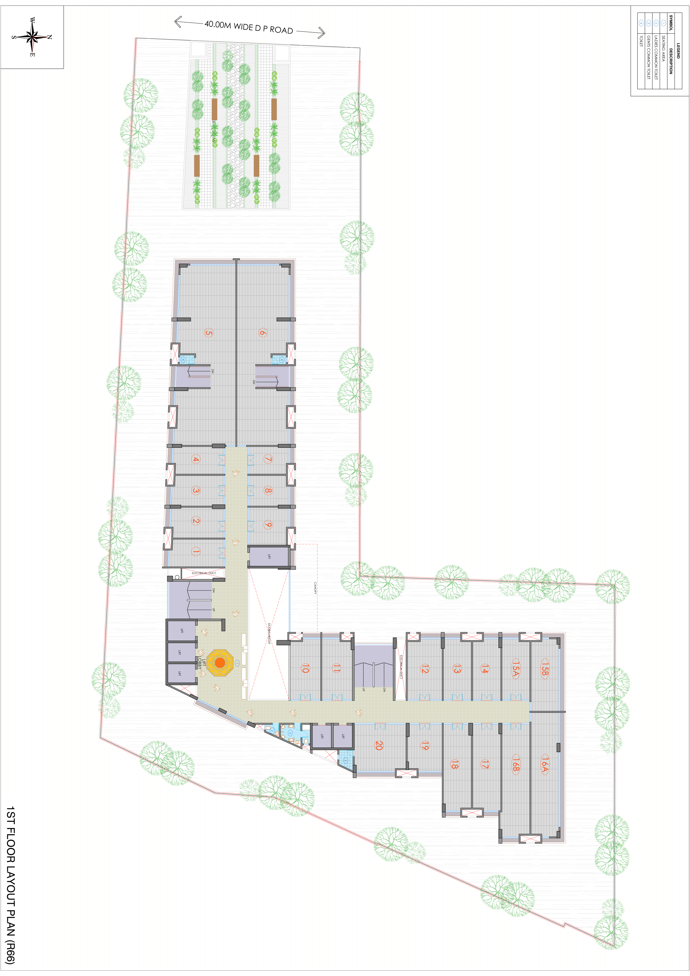 1st Floor Plan of Krupal Pathshala at Shivranjani