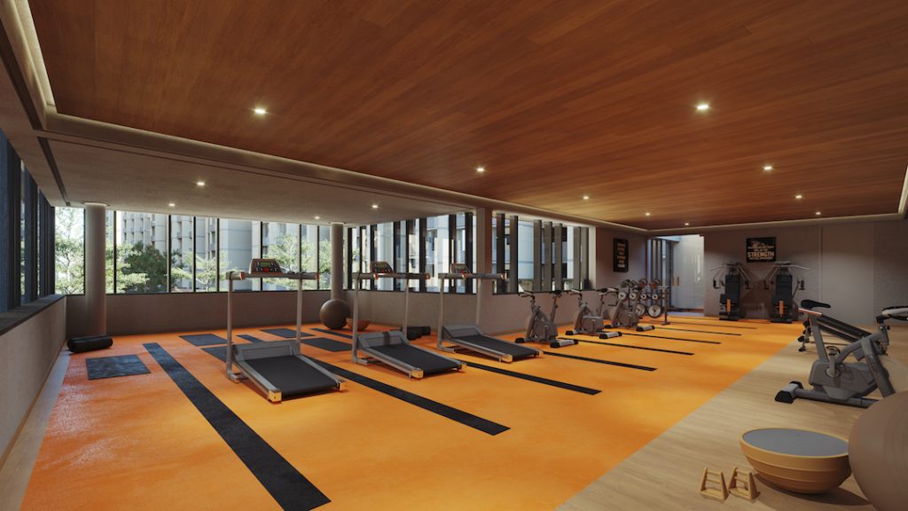 Gym of Orchid Sky at Shela