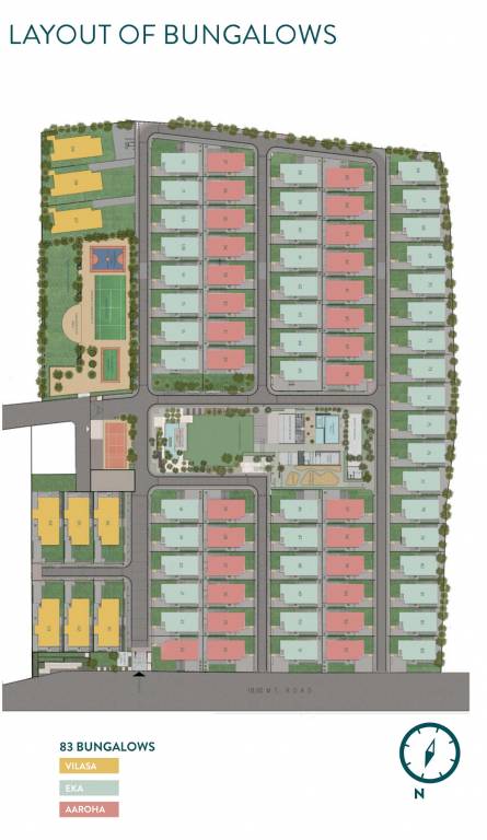 Layout Plan of Ratnaakar Aravalli at Shela