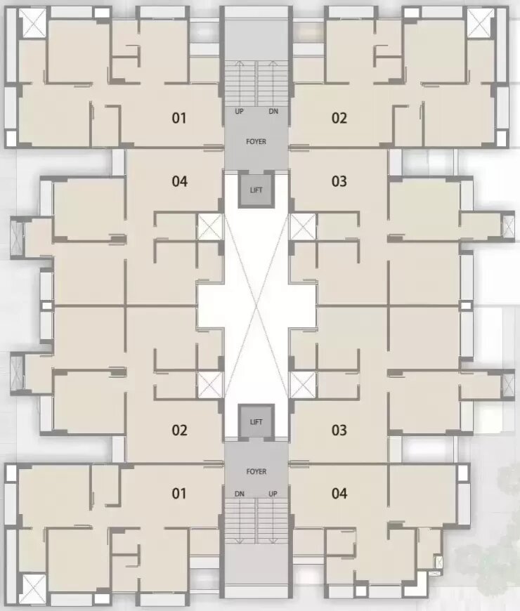 Layout Plan 2 of Shrushti Apartment at Vatva