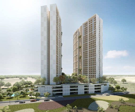Front view of Sobha Dream Heights at GIFT City