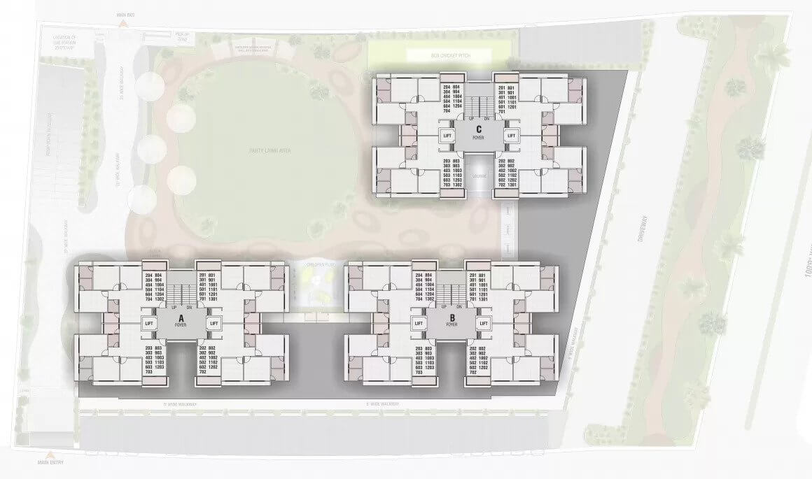 Layout Plan Block A of Western Prime at Gota